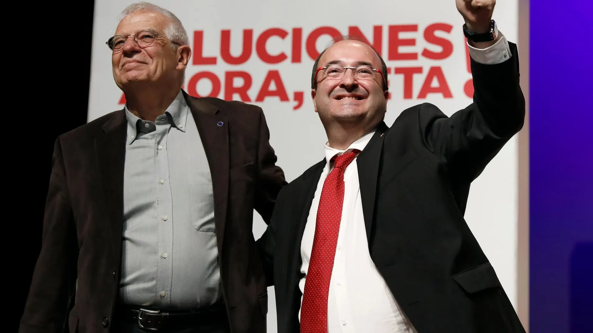 Miquel Iceta y Josep Borrell, en una imagen de archivo/Foto: Efe