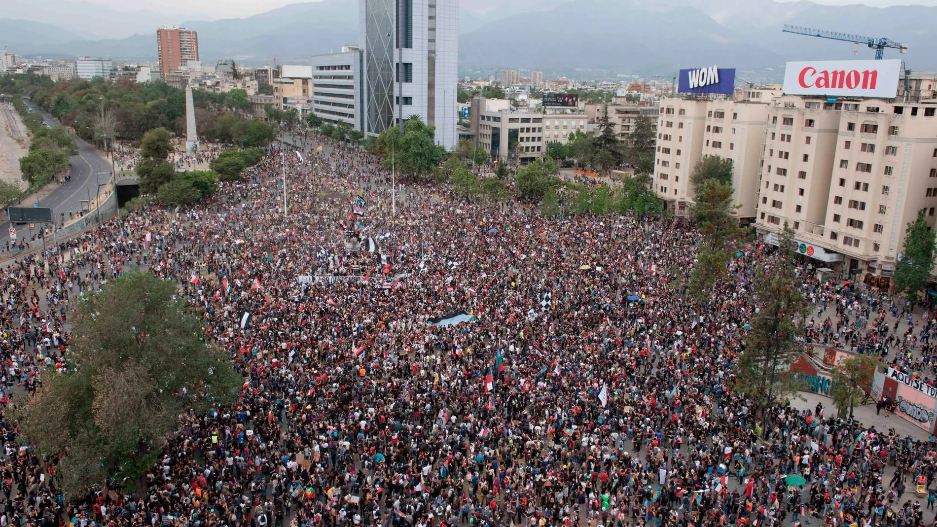 Marcha histórica en Chile contra la desigualdad social / Foto: Europa Press