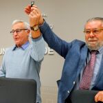 El alcalde de Valencia, Joan Ribó, y el concejal de Hacieda, Ramón Vilar