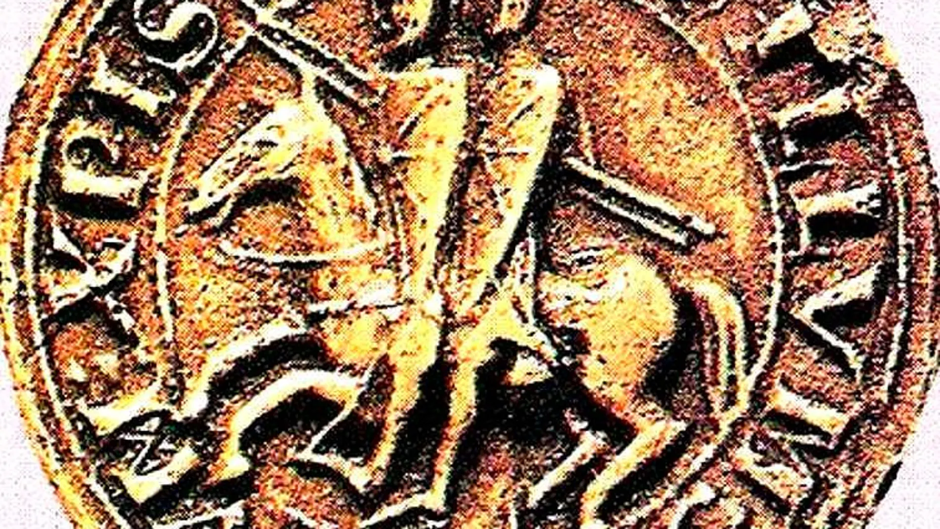 El sello de los templarios muestra a dos miembros subidos en un solo caballo, lo cual simboliza la pobreza de la Orden
