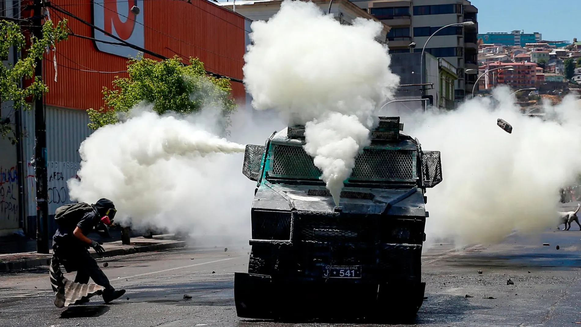 Una manifestación contra el Gobierno chileno en Valparaíso/Reuters