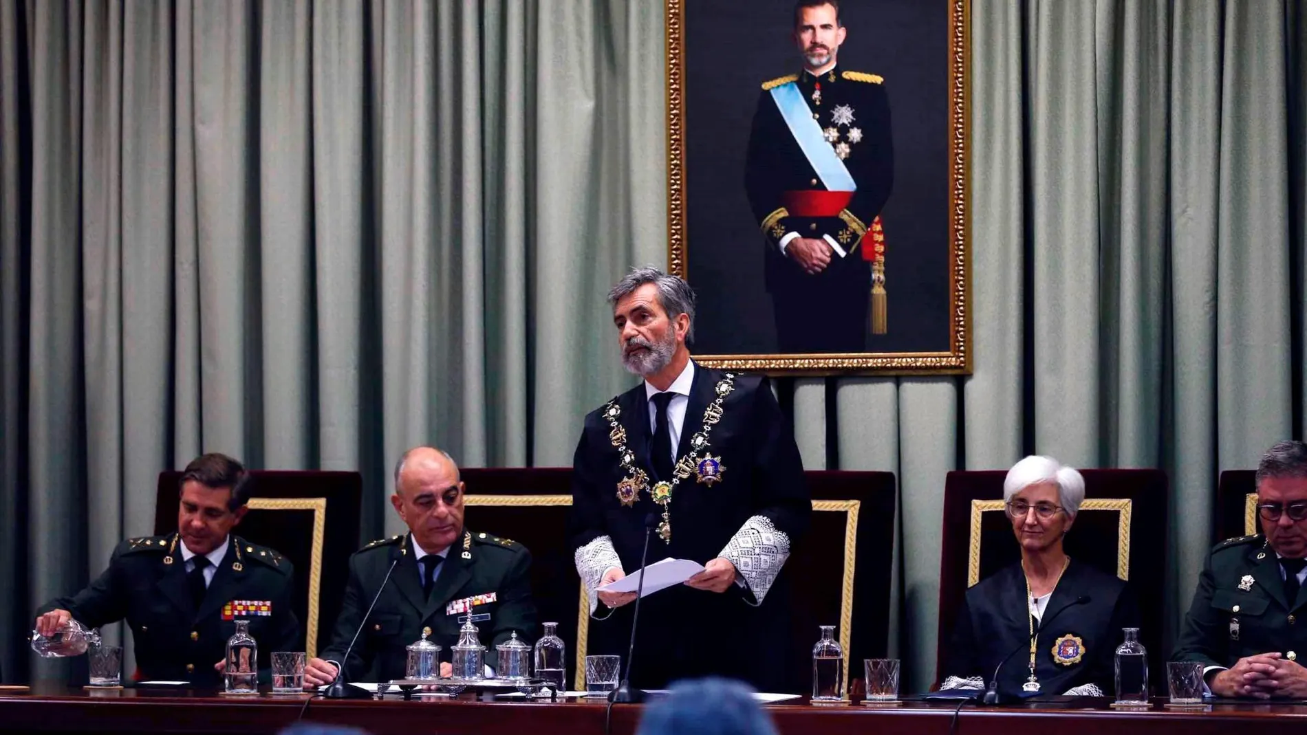 Carlos Lesmes preside el acto de apertura del Año Judicial.
