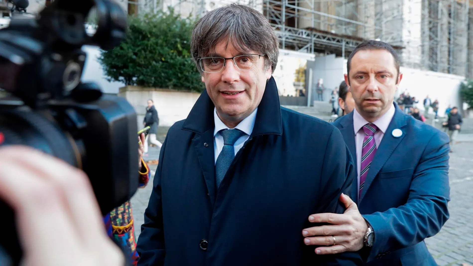 Carles Puigdemont, ayer en Bruselas