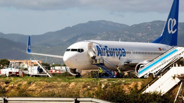 Avión de la compañía Air Europa, una de las compañías de Globalia afectadas por el ERTE