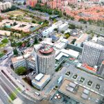 Vista aérea del complejo hospitalario La Paz de Madrid