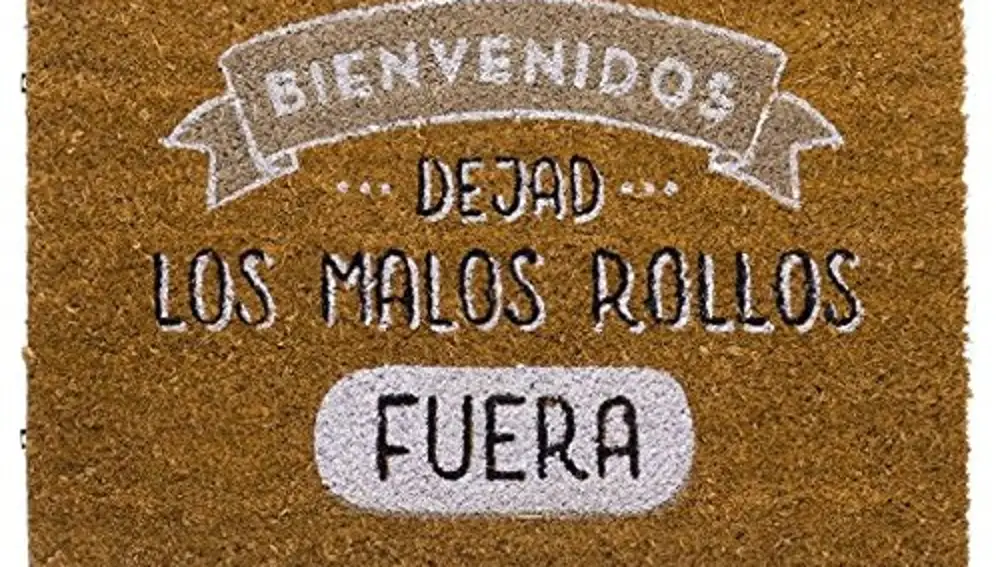 Otro felpudo con mensaje positivo para dejar fuera los malos rollos