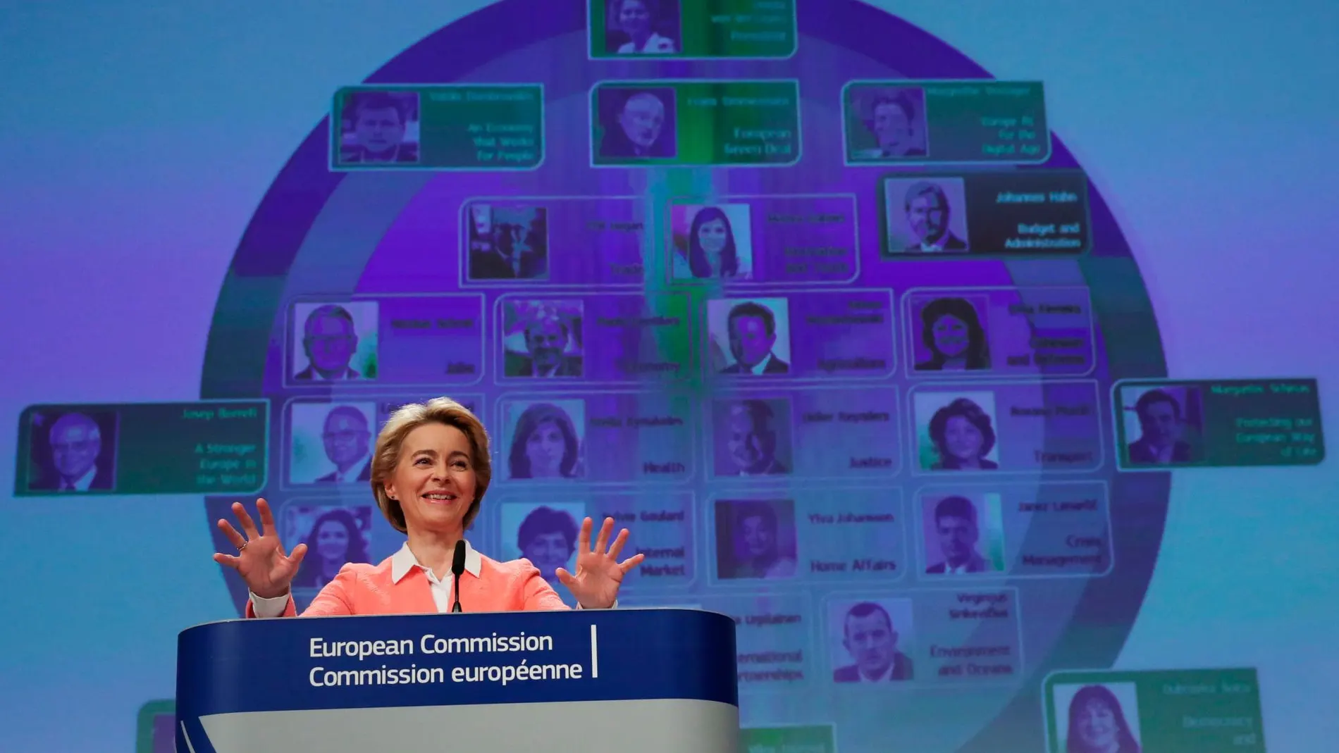 Ursula von der Leyen presentó el pasado 10 de septiembre a los integrantes de su futura Comisión Europea