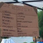 Uno de los carteles que se vieron en la huelga de los estudiantes de Barcelona