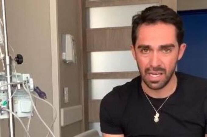 Alberto Contador, en el hospital de Colombia en el que se encuentra ingresado