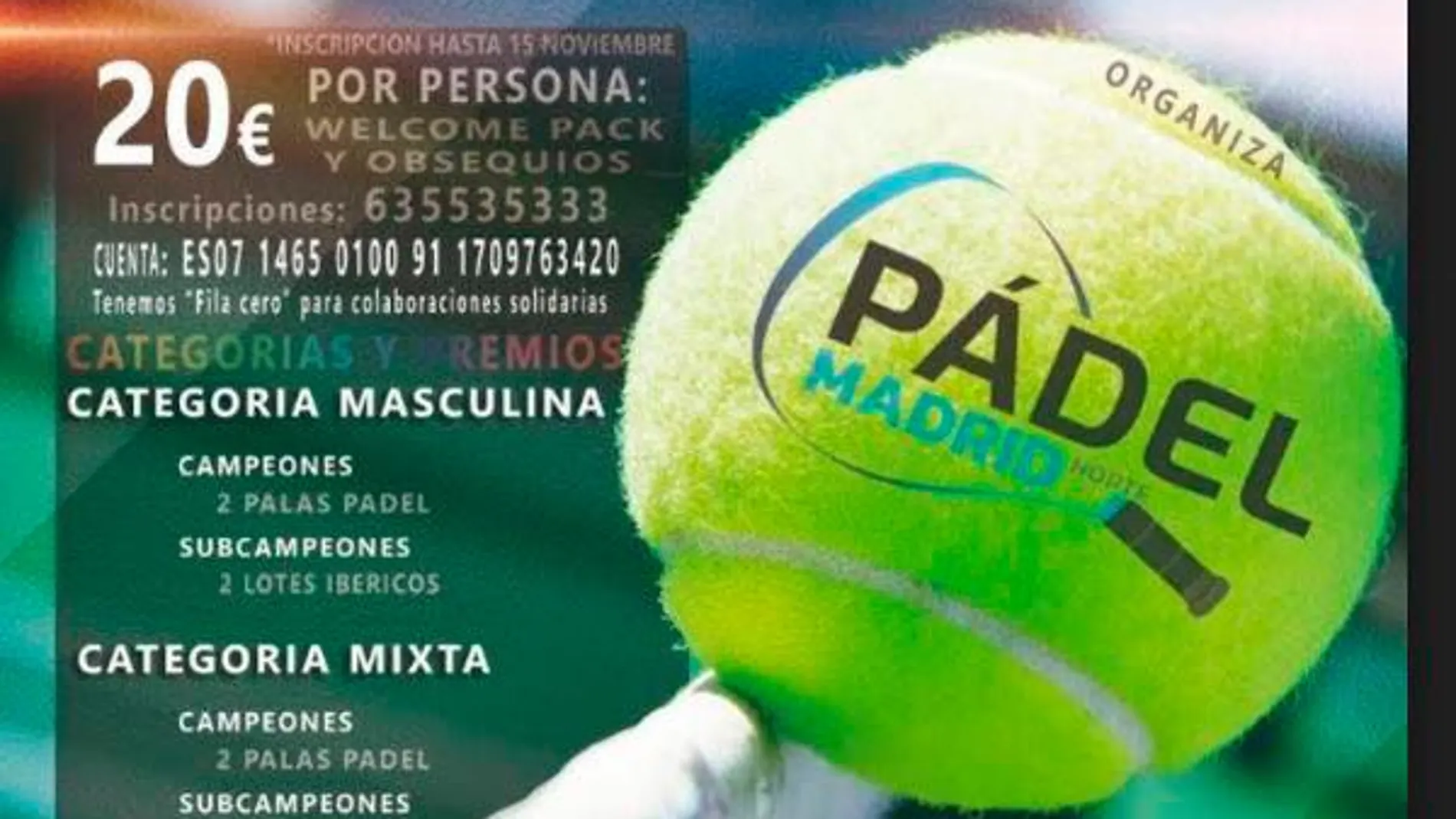 II Torneo Solidario de Pádel para combatir la esclerosis múltiple