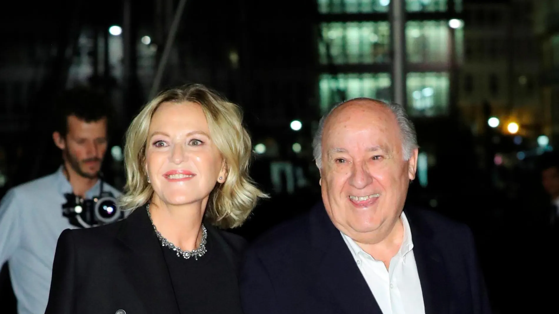 Amancio Ortega y su esposa, Flora Pérez, en el Real Club Náutico de La Coruña