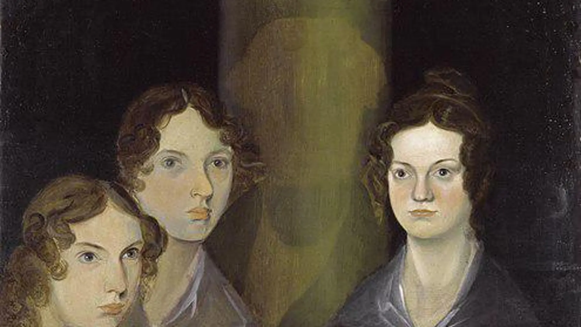 De izda. a dcha., Anne, Emily y Charlotte Brontë