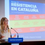 Cayetana Álvarez de Toledo participan en un acto en Barcelona con el título "Homenaje a la resistencia en Cataluña”