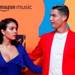 Cristiano Ronaldo y Georgina Rodriguez a su llegada a los MTV/Fotos: Reuters