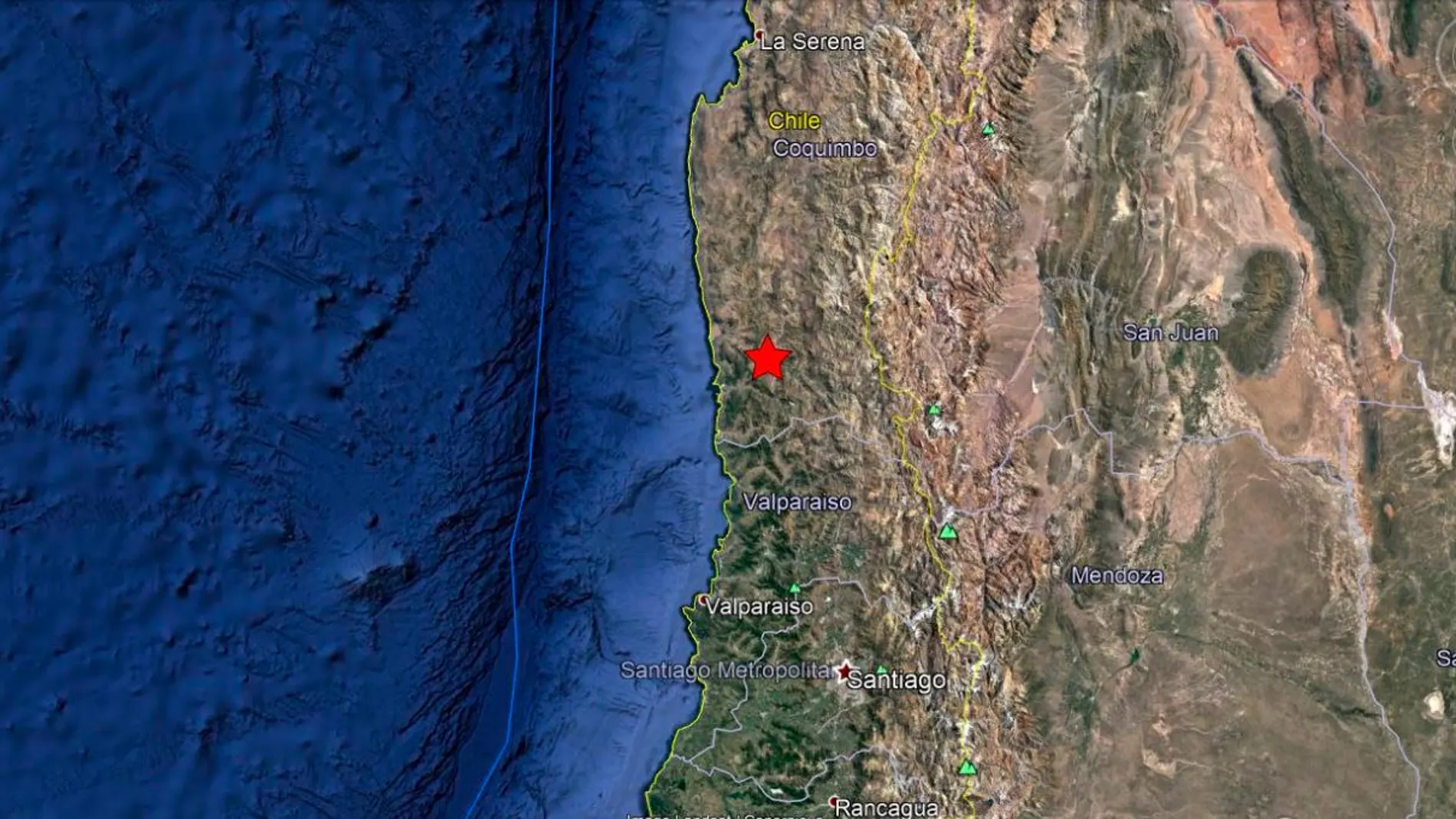 Un terremoto sacude el centro de Chile