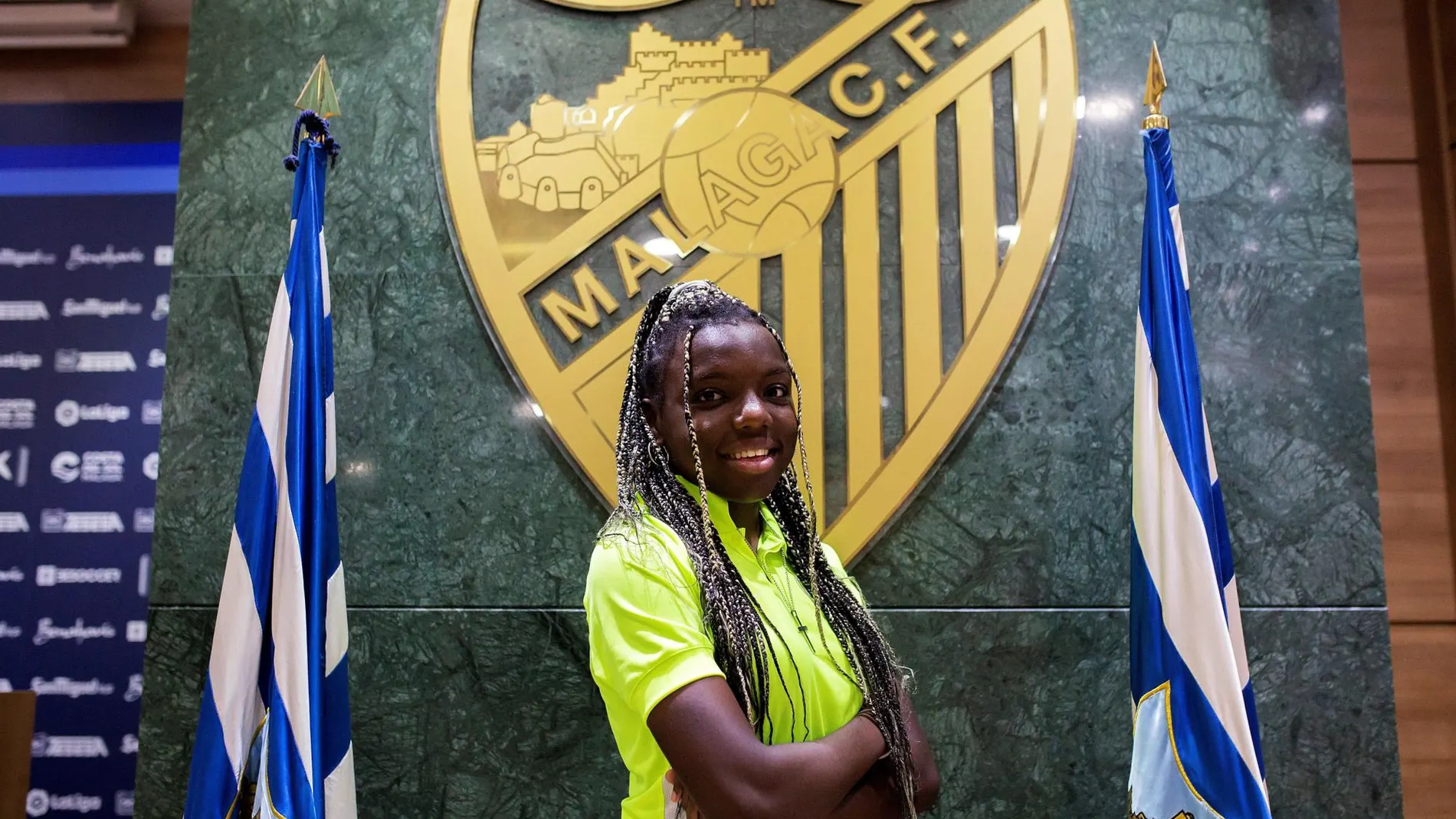 Edna Imade, "el bicho"como le llaman sus compañeras del Málaga CF