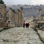 Ciudad romana de Jerash, en Jordania