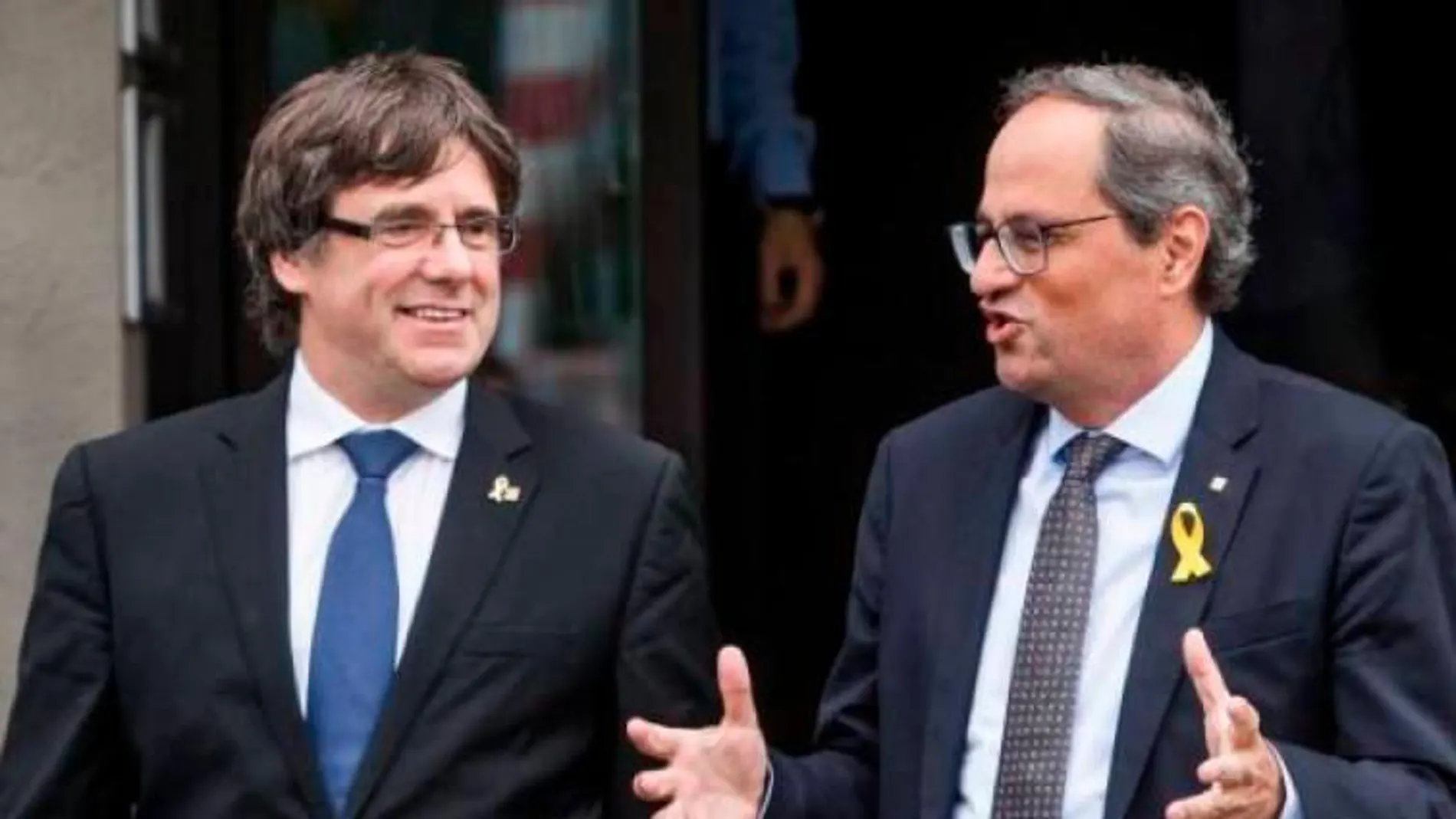 Carles Puigdemont y Quim Torra, en una imagen de archivo / Efe