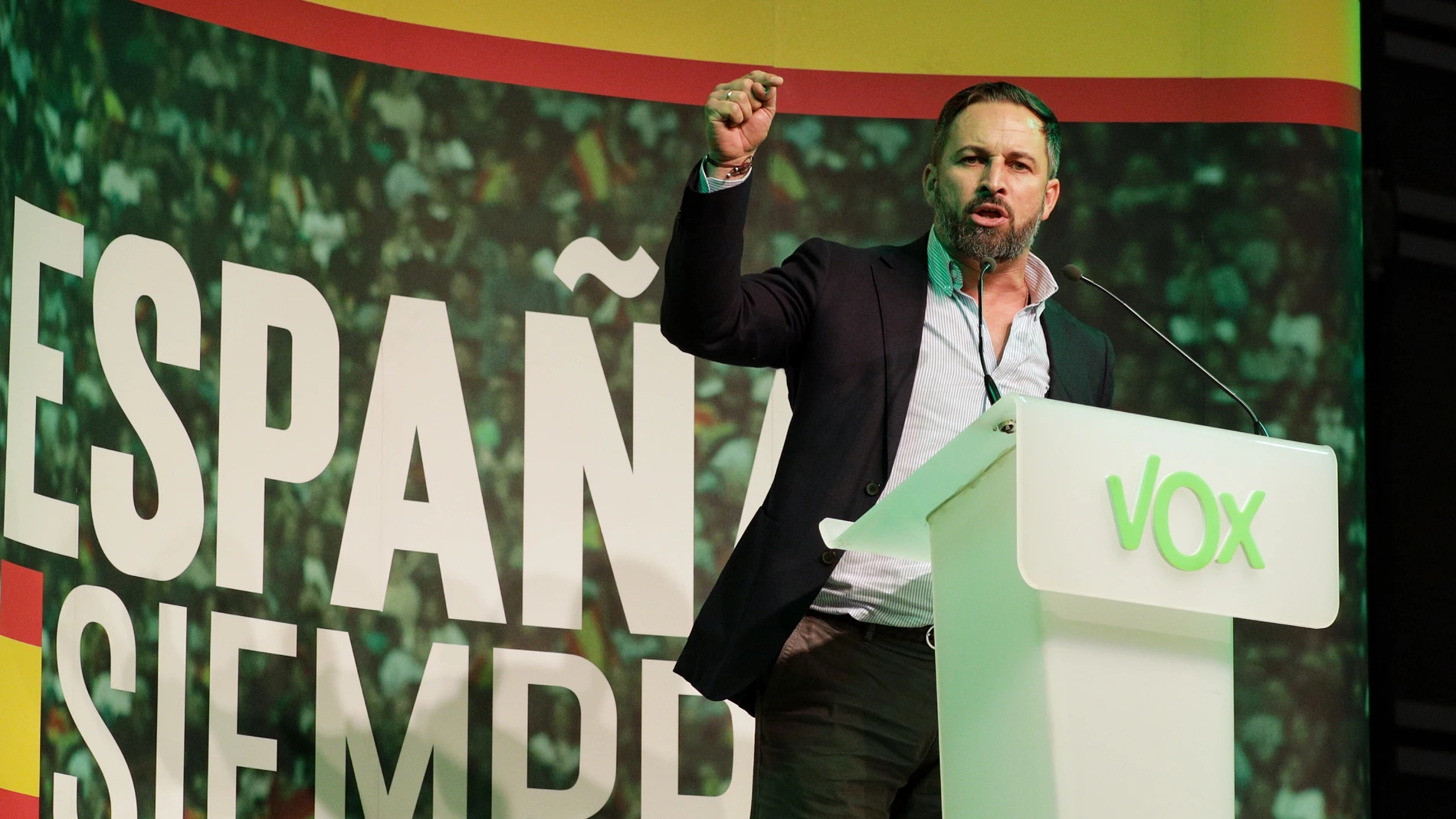 Santiago Abascal participa en el acto central de Vox en Valencia