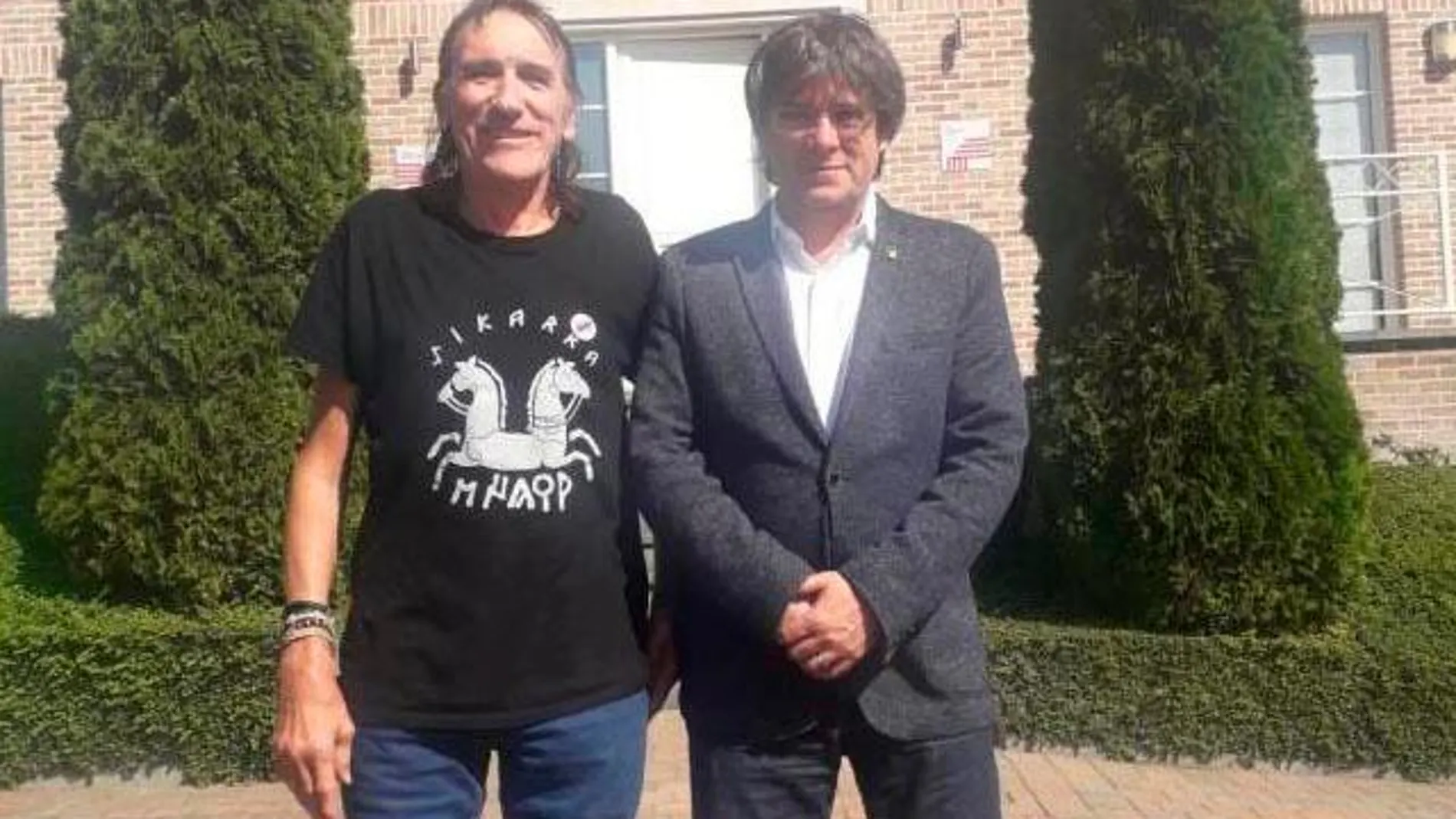 Fredi Bentanachs y Carles Puigdemont