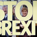Nicola Sturgeon, primera ministra escocesa y líder del SNP, este viernes en Edimburgo en el acto de lanzamiento de su campaña electoral