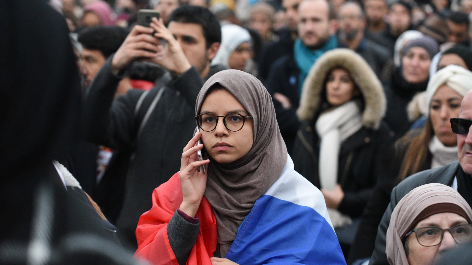 French Muslims protest against Islamophobia