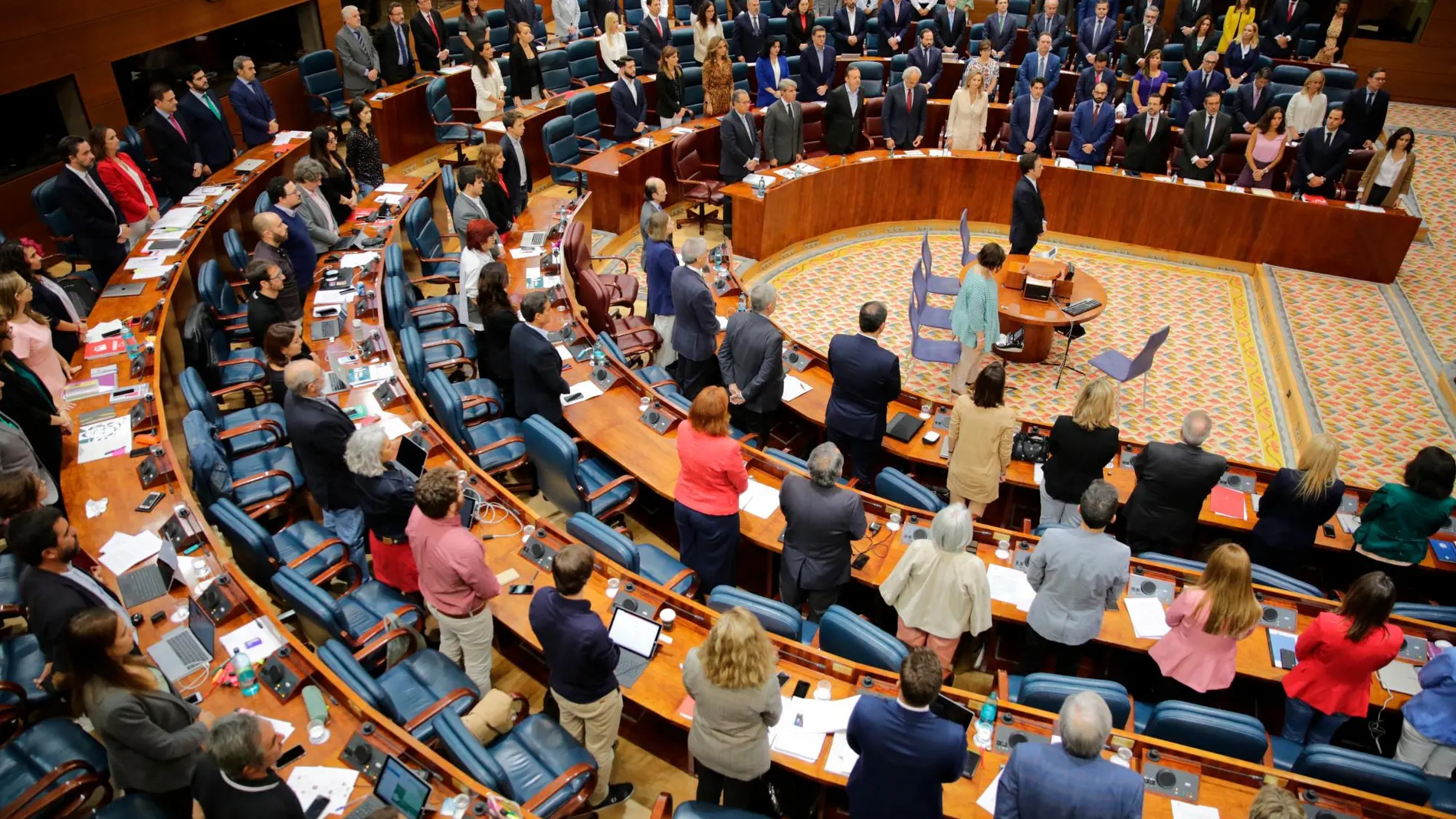 Imagen de archivo del primer pleno en la Asamblea de Madrid.