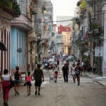 A view of a street in downtown Havana, Cuba, November 9, 2019. Picture taken on November 9, 2019. REUTERS/Alexandre Meneghini