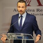 El portavoz del PP en la Asamblea Regional, Joaquín Segado