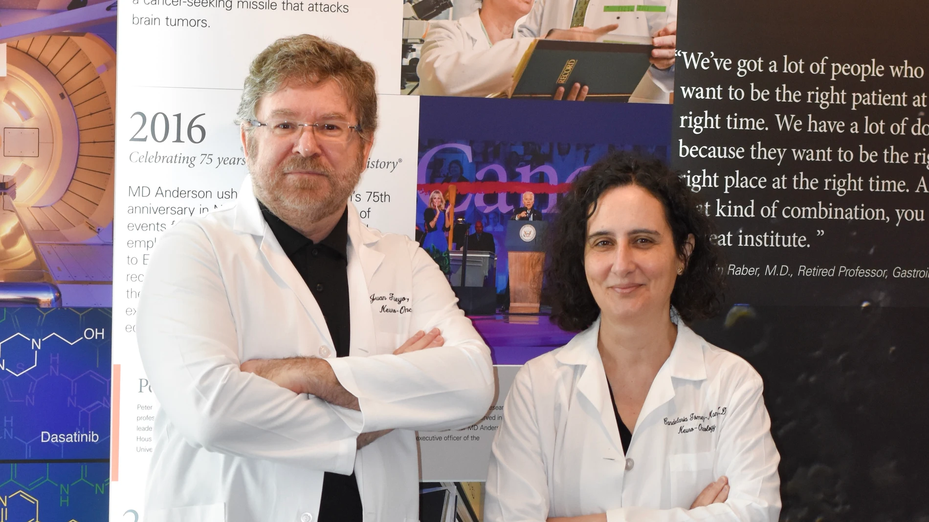 Juan Fueyo y Candelaria Gómez-Manzano, neurólogos e investigadores en el MD Anderson (Texas, EE UU)