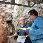 Investigadores en las cuevas de Santa María (Alicante)