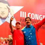 Hugo Carvajal, junto a Nicolás Maduro en una imagen de archivo