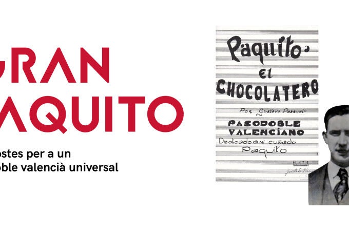 Cartel anunciador del homenaje a "Paquito el chocolatero"