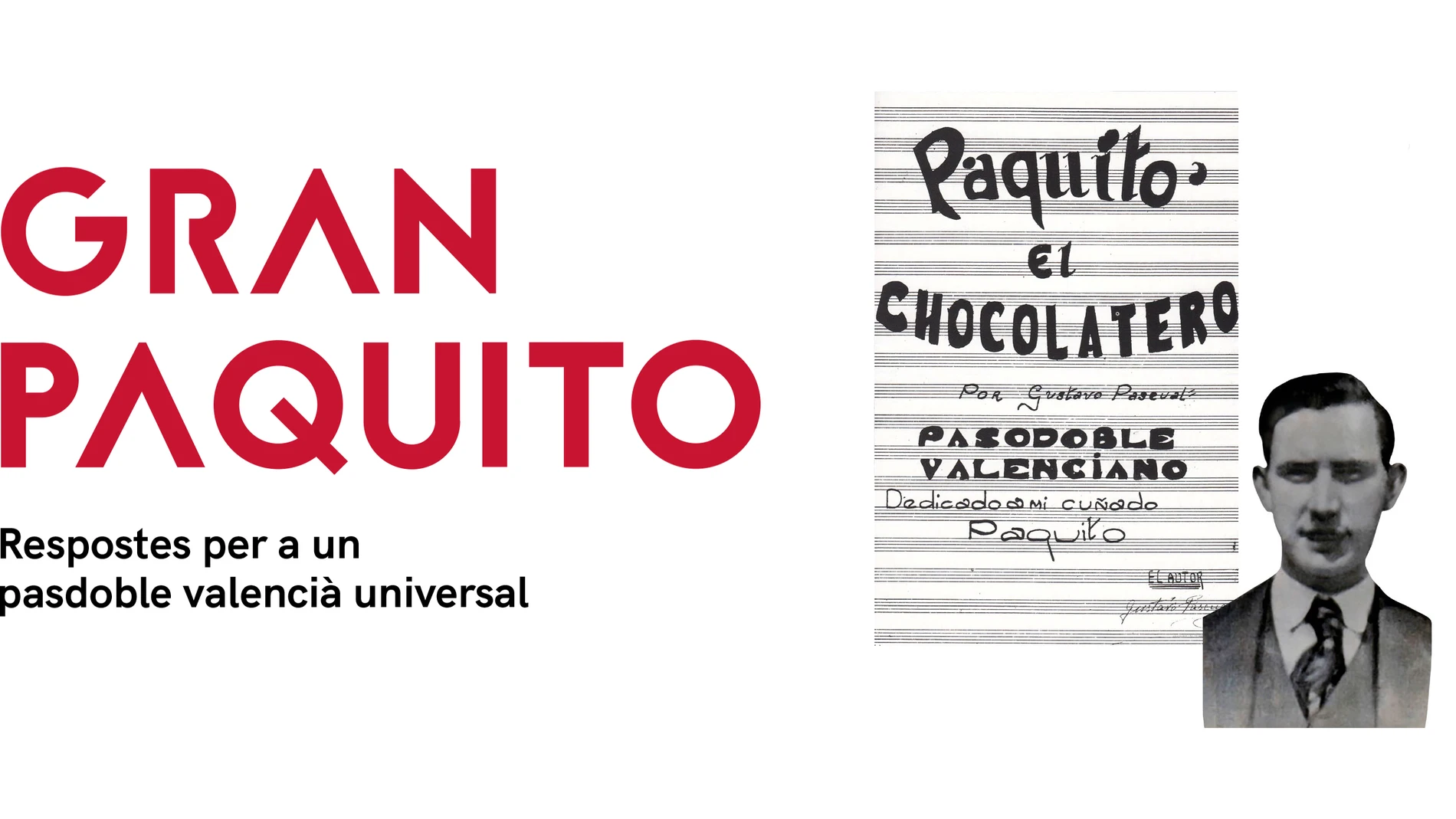 Cartel anunciador del homenaje a "Paquito el chocolatero"