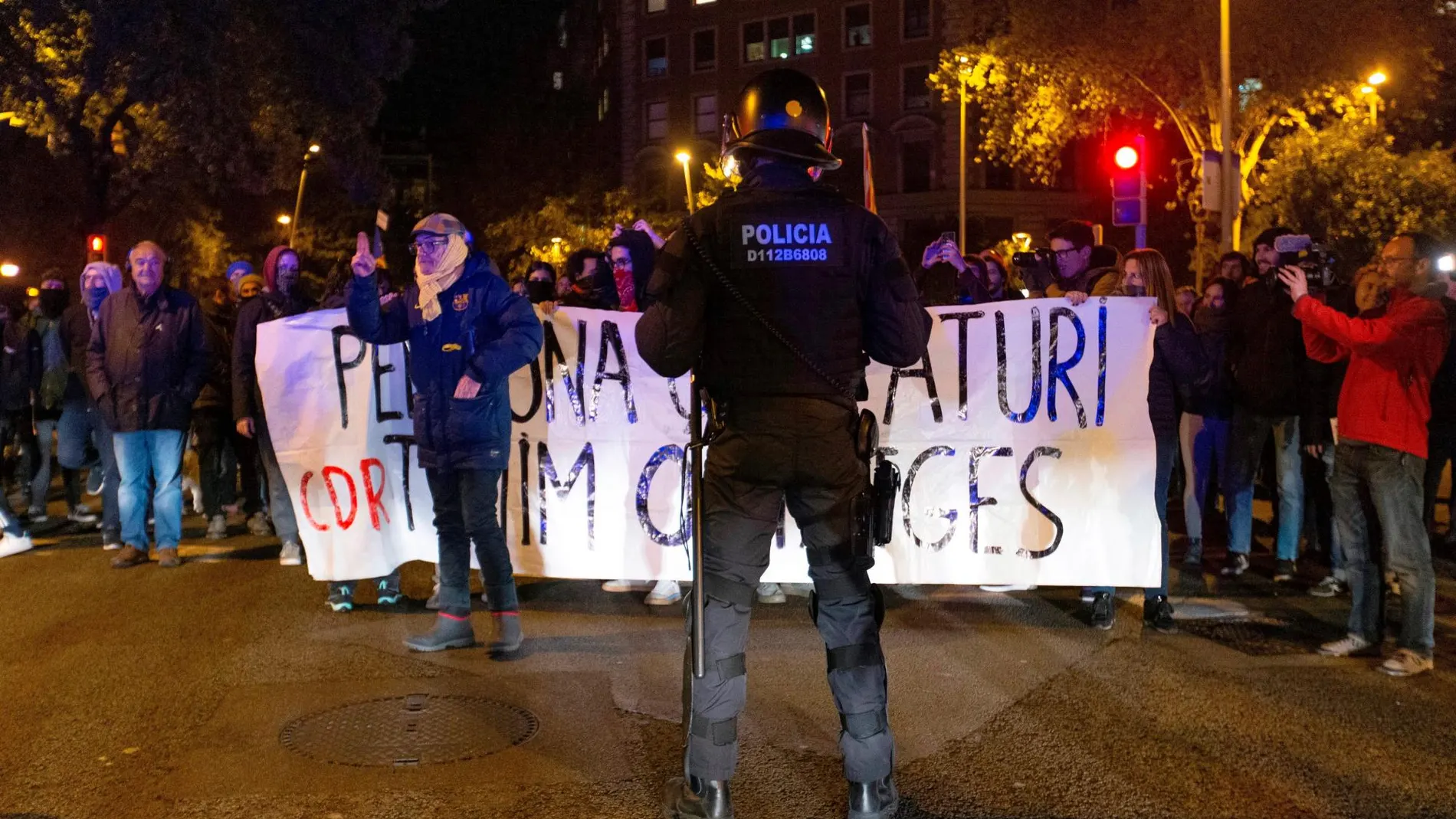 Protesta de los CDR en Barcelona / Foto: Efe