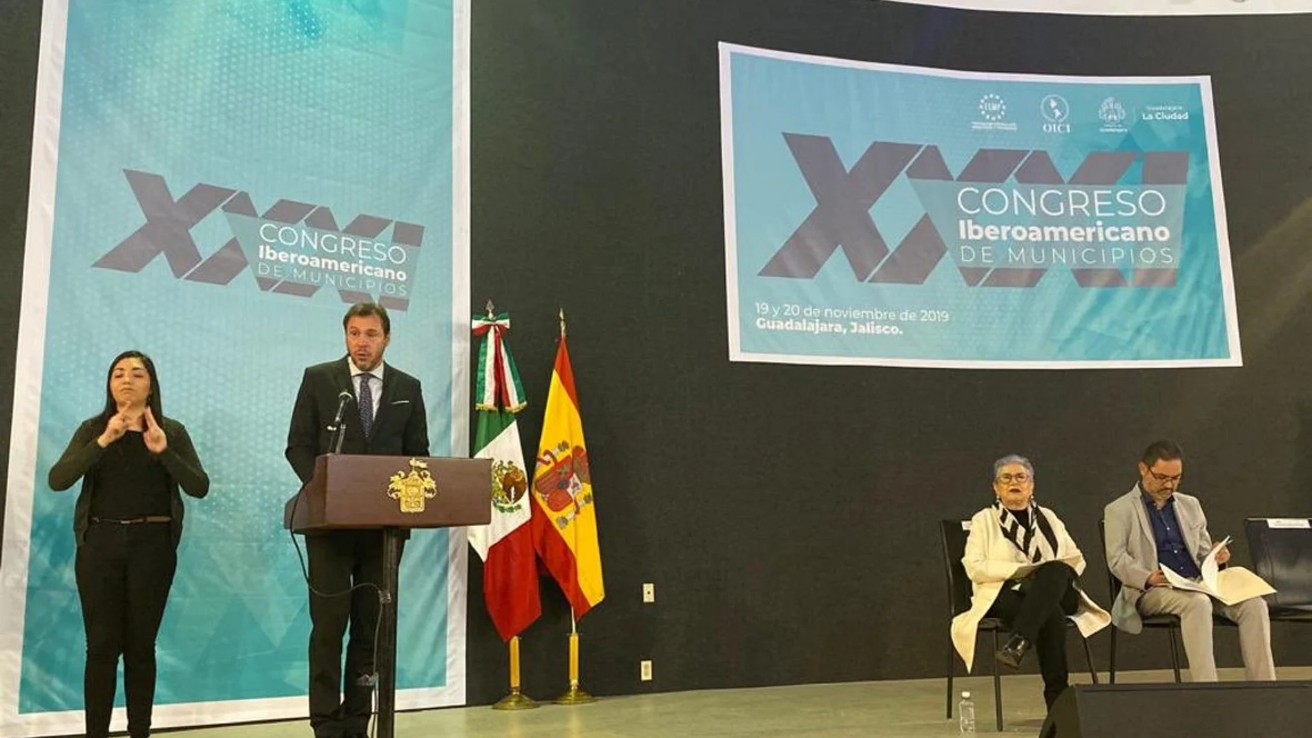 El alcalde de Valladolid, Óscar Puente, interviene en el Foro de Guadalajara