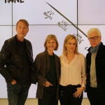 Los escritores Lee Child, Kate Mosse, Jojo Moyes y Ken Follett, en Madrid