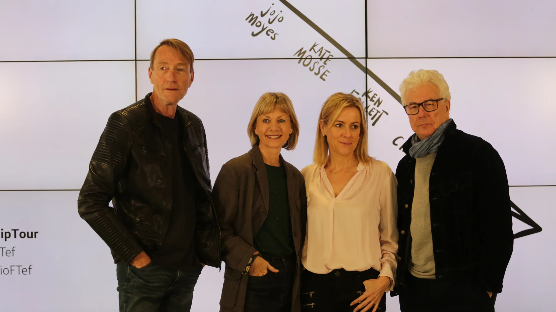 Los escritores Lee Child, Kate Mosse, Jojo Moyes y Ken Follett, en Madrid