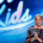 La cantante Isabel Pantoja durante la presentación del programa televisivo "Idol Kids" en Madrid este lunes