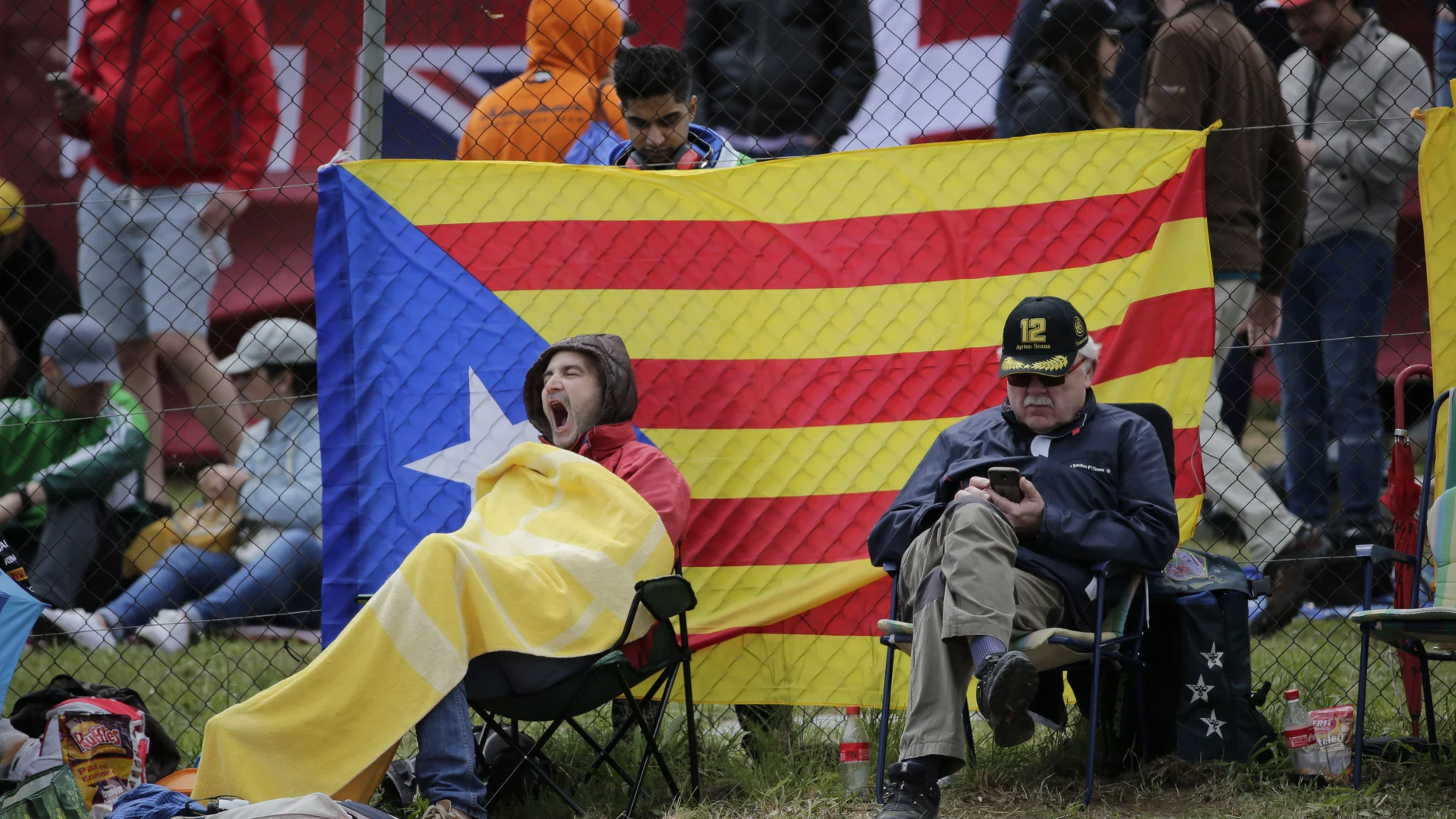 Espectadores durante el Gran Premio de Cataluña en Montmeló el año pasado.