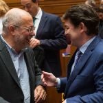 Fernández Mañueco e Igea en el Pleno de las Cortes de Castilla y León