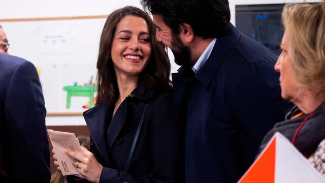 Inés Arrimadas y su marido, Xavier Cima / EFE