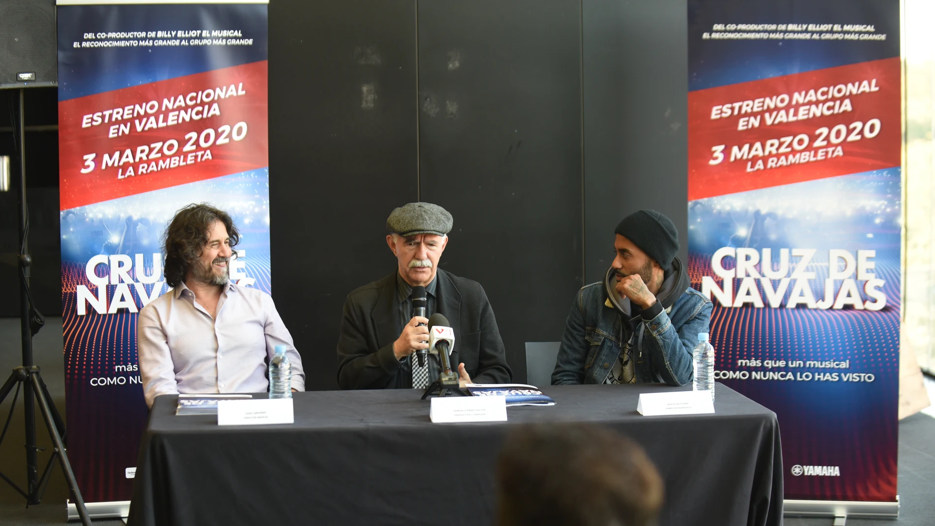 Isaac Ordóñez, Gonzalo Pérez y Sergio Alcover en la presentación