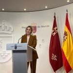 La portavoz del Ejecutivo murciano, Ana Martínez Vidal