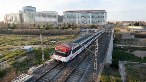 Un tren de cercanías