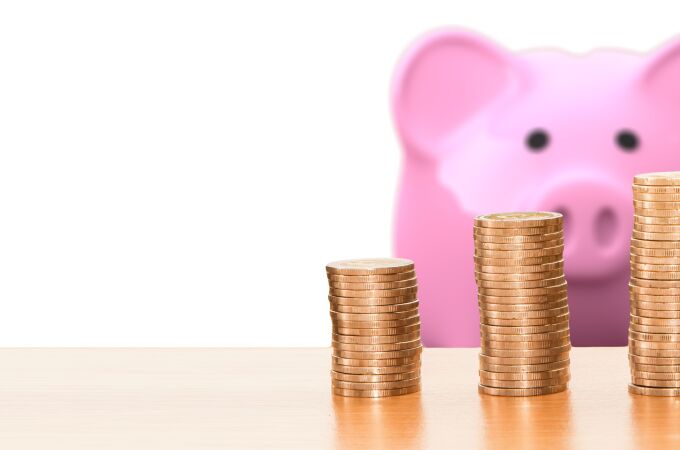 Ahorro en una hucha