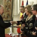 La reina Sofía preside la entrega de la 28 edición del Premio Reina Sofía de Poesía Iberoamericana, que conceden Patrimonio Nacional y la Universidad de Salamanca, y que este año ha recaído en el poeta catalán Joan Margarit