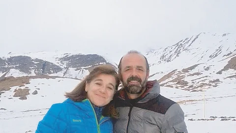Imagen de la medallista olímpica junto a su última pareja, Ernesto Montes, que aún se puede ver en las redes sociales de él