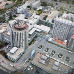 Vista aérea del hospital La Paz de Madrid.