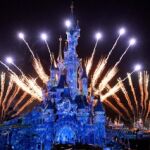 El castillo Disney se ilumina cada noche